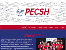 Tablet Screenshot of pecsh.org
